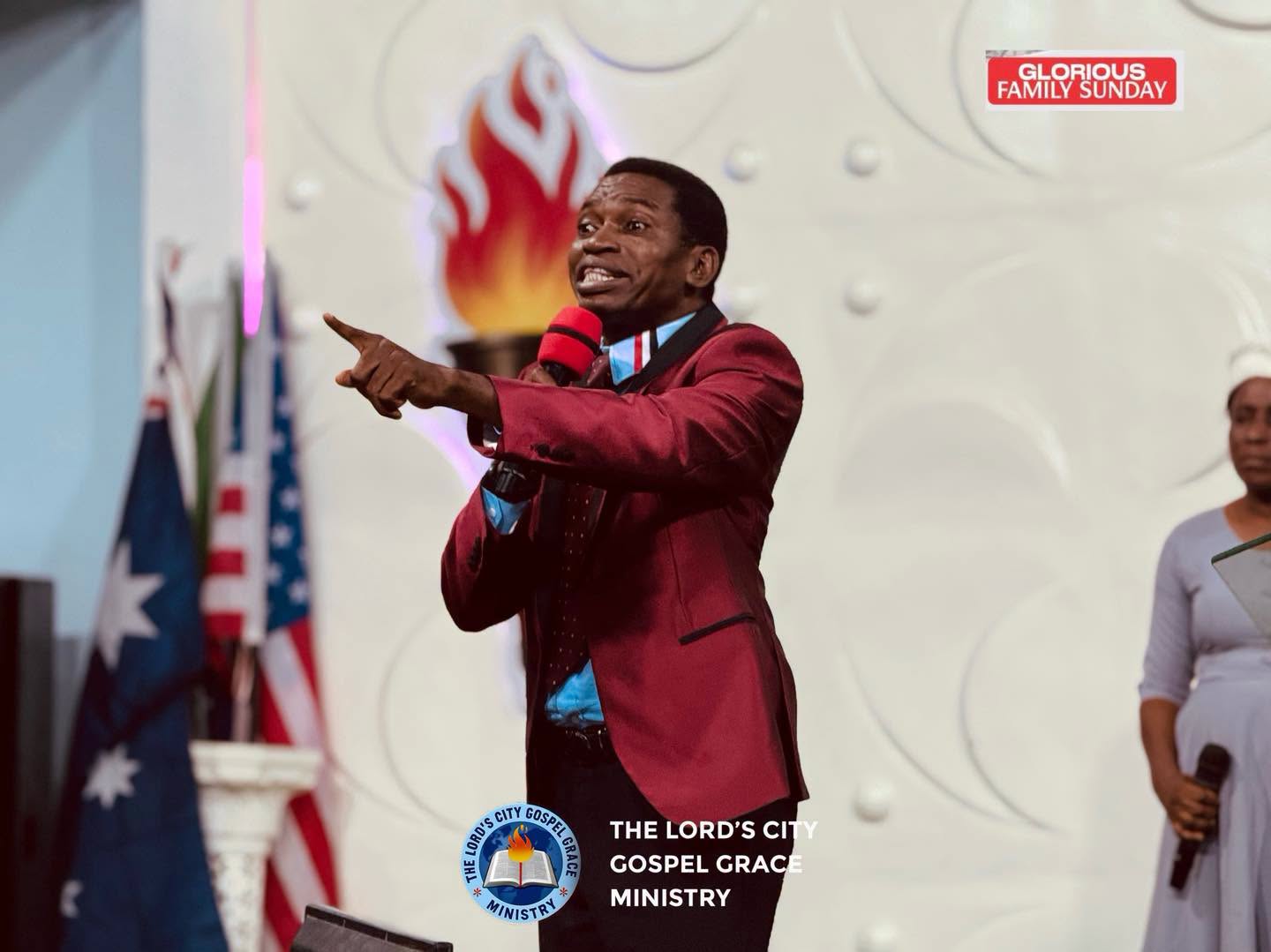 Pastor ministering at The Lord City